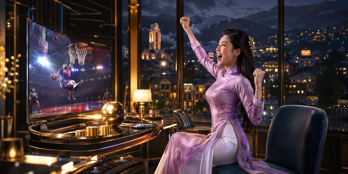Người hâm mộ bóng rổ và thể thao tại Sapa trong trang phục truyền thống Việt Nam